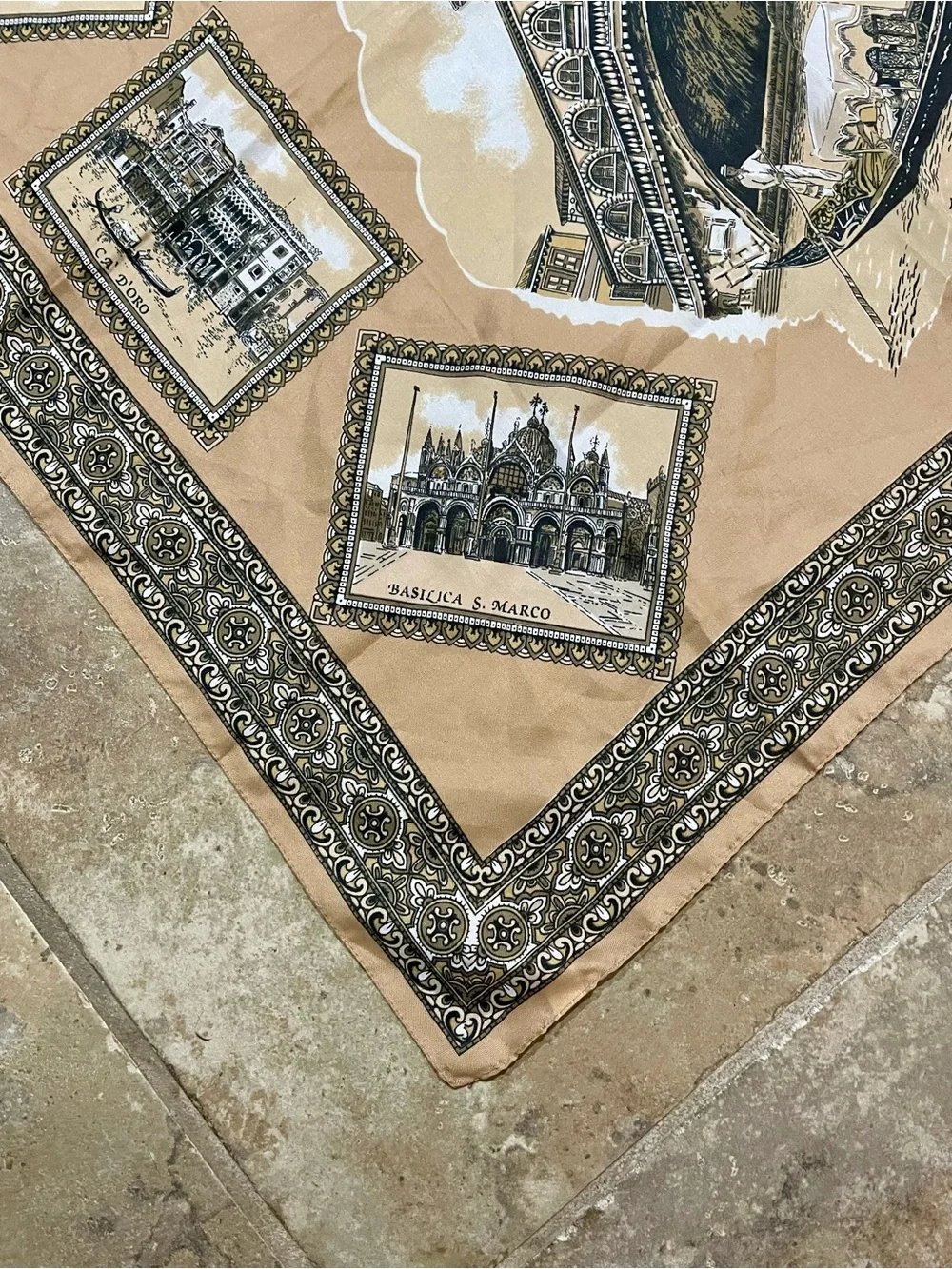 Vintage Venezia Scarf Made in Italy 30x30